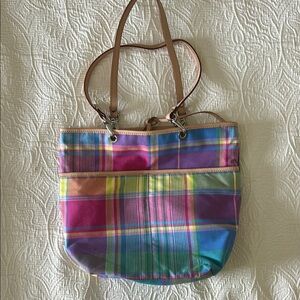 Lauren Ralph Lauren Madras Tote Bag